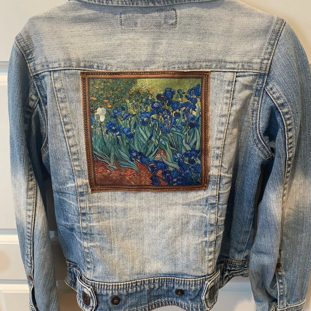One-of-a-Kind Upcycled Denim Jacket Vincent Van Gogh
